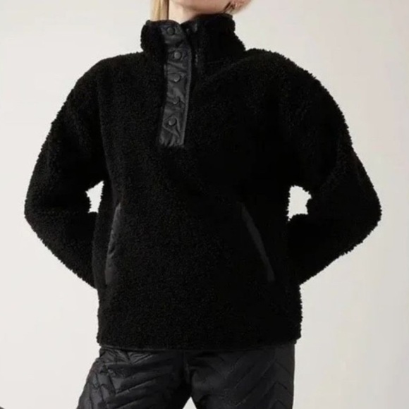Athleta Jackets & Blazers - Athleta Black Teddy Jacket
